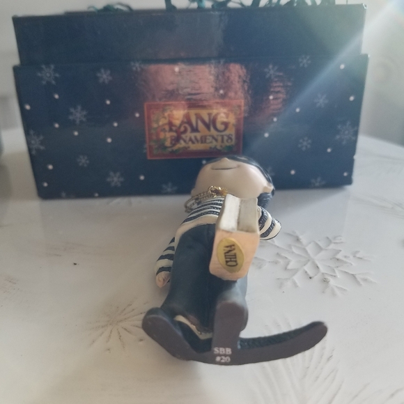 Lang and Wise 1998  Ceramic Ornament   Masked Cat - Picture 12 of 12